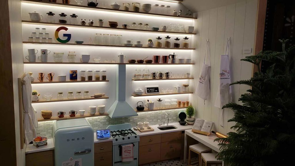 The Google smart kitchen display