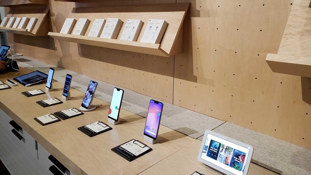 A display of some of Google's products